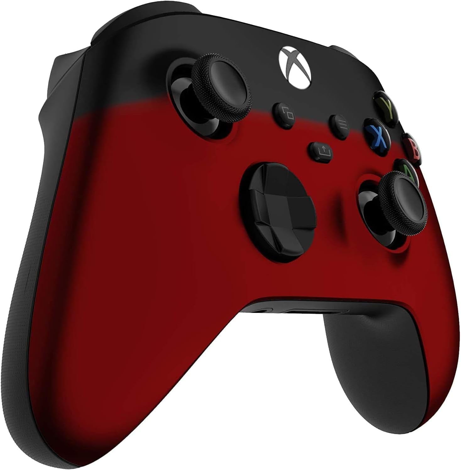 Wireless Controller for Microsoft Xbox Series X/S & Xbox One - Custom Soft Touch Feel - Custom Xbox Series X/S Controller (X/S Red & Black Fade)