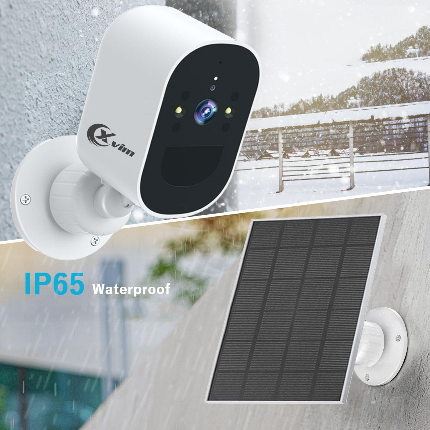4MP Wireless Solar Security Camera Outdoor Wifi Smart Home Security IP Camera