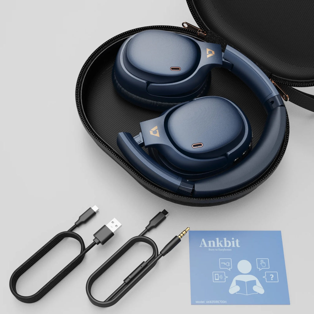 E700 Active Noise Cancelling Headphones with LDAC, 60H Playtime Wireless Bluetooth Headphone