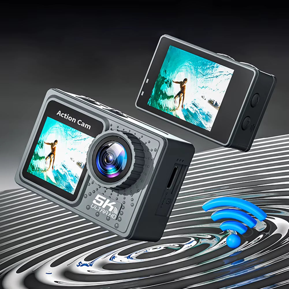 5K 4K 60FPS Action Camera 170° Wide Angle WIFI Outdoor Cycling Camera 30M Waterproof Diving Mini DV Camera with Remote Control