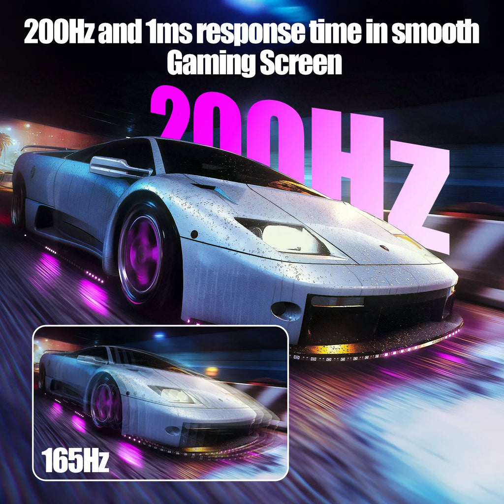 24.5 Inch Gaming Monitor 200Hz/165Hz FHD(1080P) Computer Monitors Black