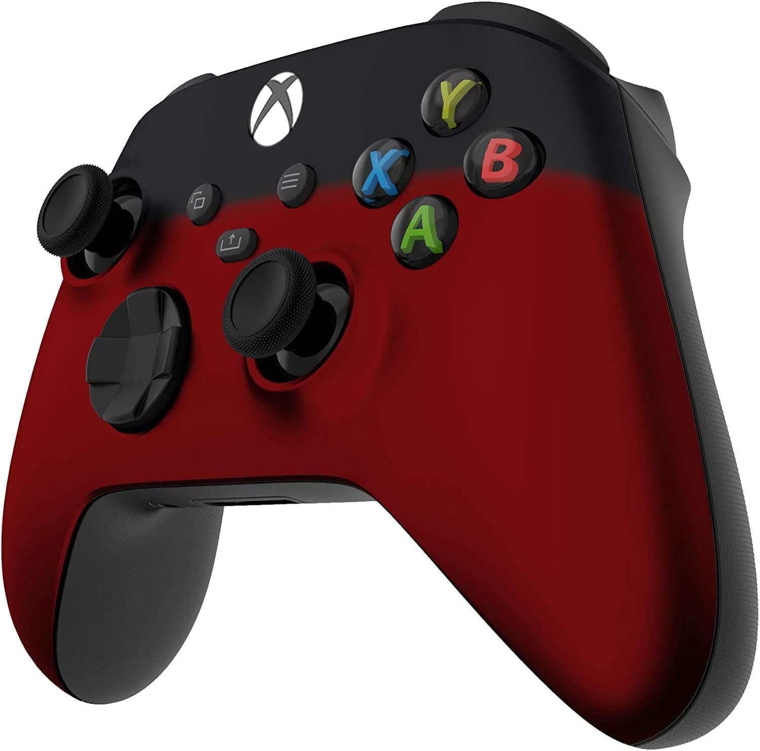 Wireless Controller for Microsoft Xbox Series X/S & Xbox One - Custom Soft Touch Feel - Custom Xbox Series X/S Controller (X/S Red & Black Fade)