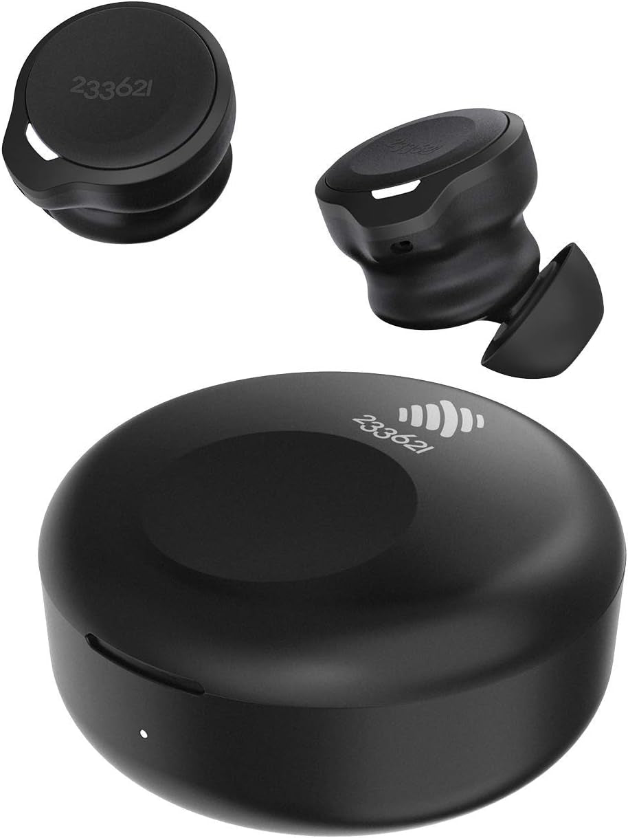 Zen True Wireless Bluetooth Earbuds Hybrid Active Noise-Canceling Headphones Touch Control with Wireless Charging Case Built-In Microphone IPX4 Waterproof Bluetooth 5.0 Earphones (Black)