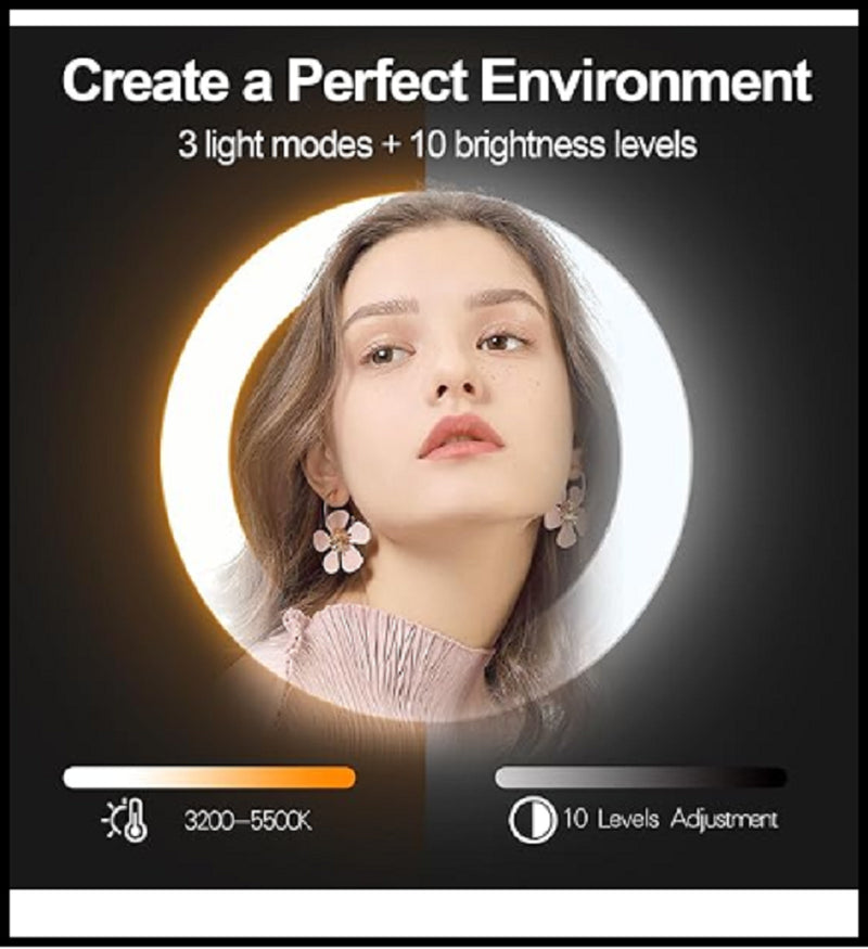 Aro De Luz Con Tripode Para Telefono Foto Estudio Grabacion De Videos Maquillaje