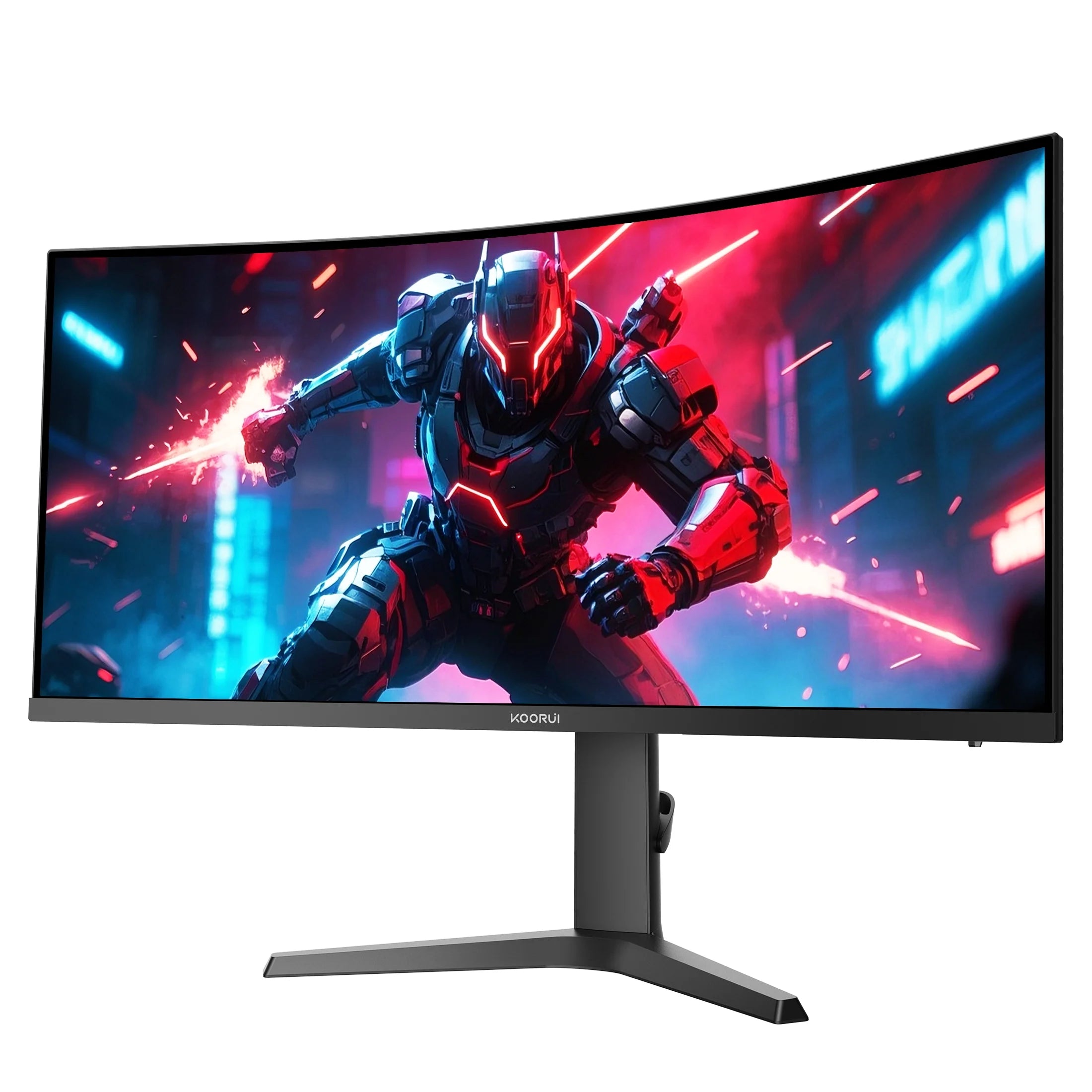 34'' WQHD Curved Gaming Monitor, 180Hz/165Hz Ultrawide Monitor, 3440×1440P 1Ms(Mprt) HDR400, Black
