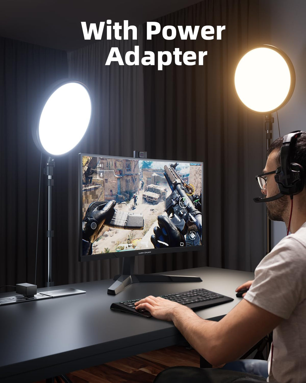 Ring Light with 72" Tripod Stand and Phone Holder, 6500K Full-Screen Selfie Ring Light for Makeup Barber Video Recording, Photography Lighting, Ring Light Tripod for Iphone Phone with Remote