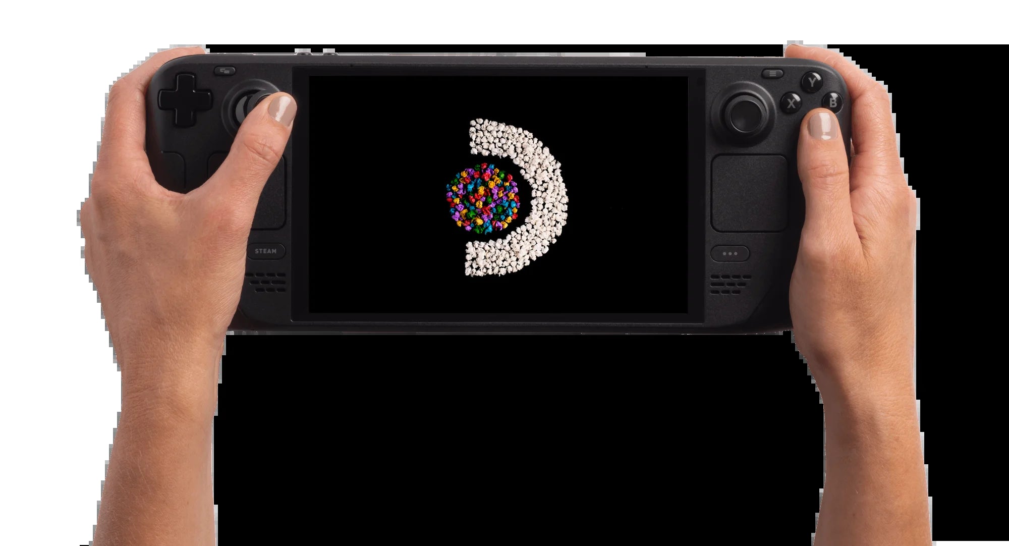 Steam Deck 2TB Upgraded Handheld Gaming Console with Carring Case, 16GB RAM, 1280 X 800 OLED Display, Silicone Soft Cover Protector & Joystic Cap & Tempered Glass Film Bundle