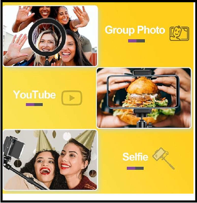 Aro De Luz Con Tripode Para Telefono Foto Estudio Grabacion De Videos Maquillaje