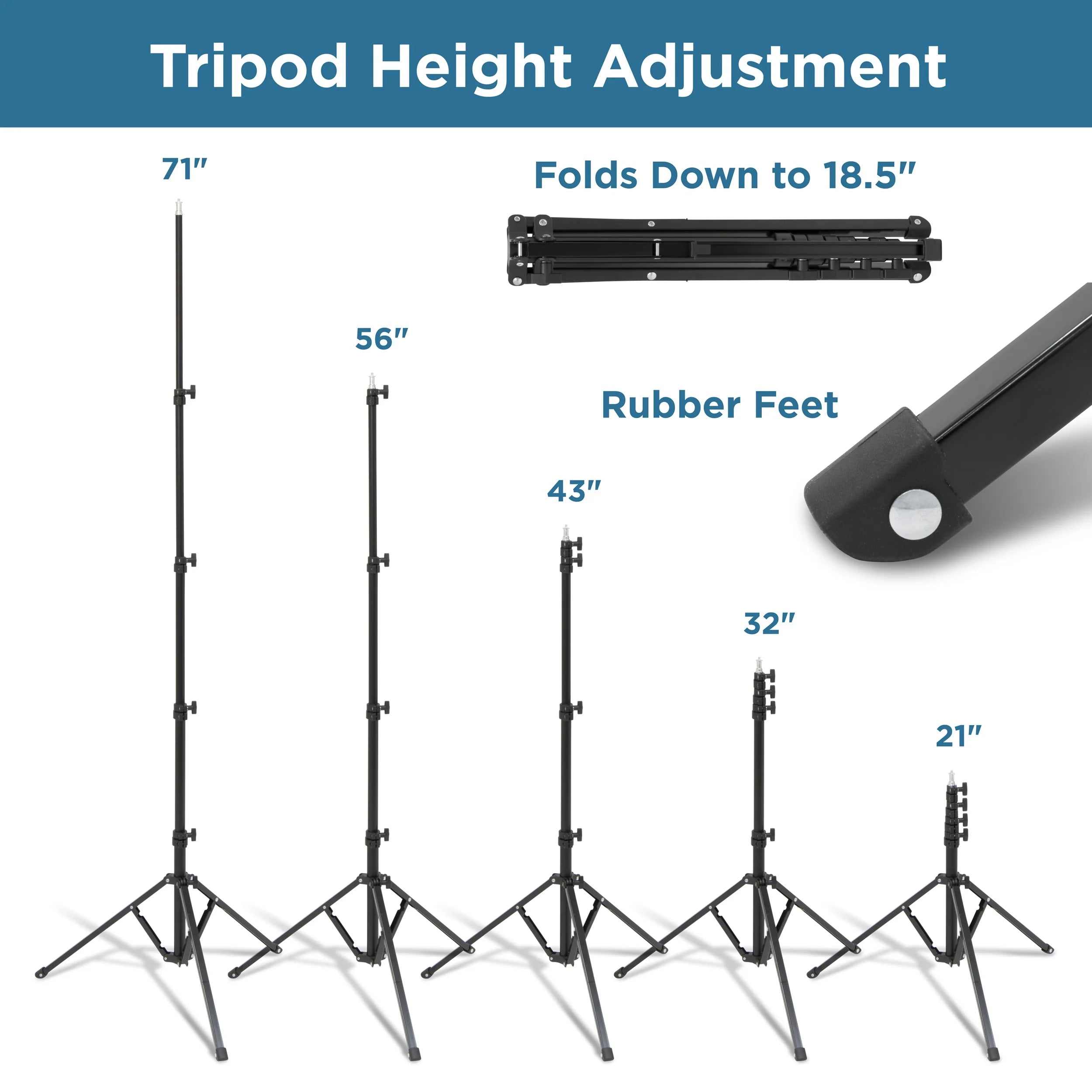 16" LED Selfie Ring Light with Tripod Stand and Phone Clamp