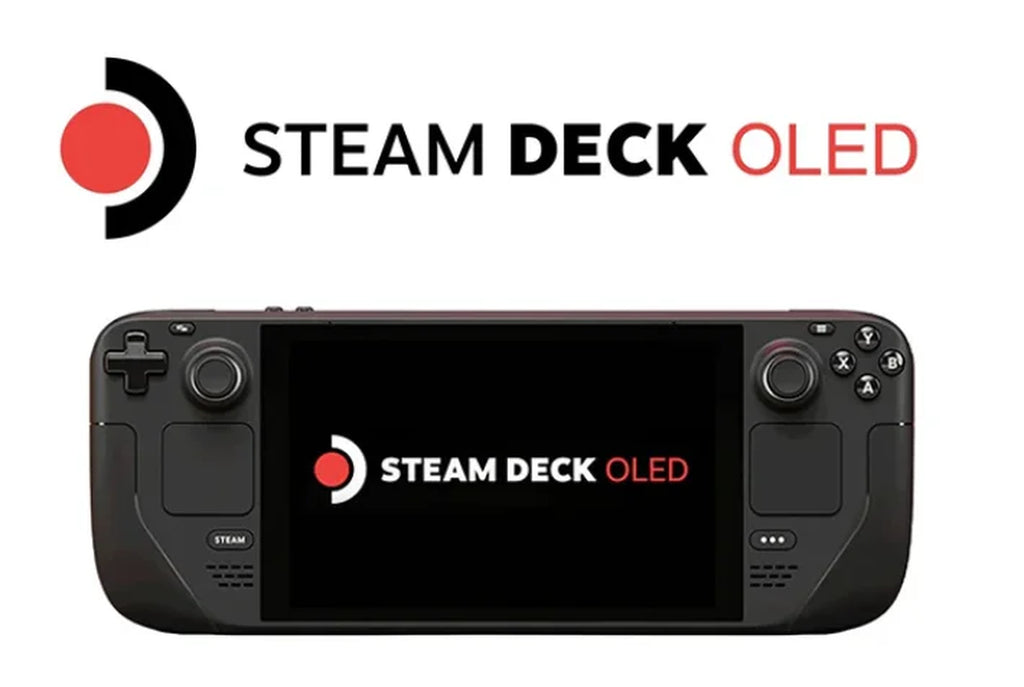 Steam Deck 2TB Upgraded Handheld Gaming Console with Carring Case, 16GB RAM, 1280 X 800 OLED Display, Silicone Soft Cover Protector & Joystic Cap & Tempered Glass Film Bundle