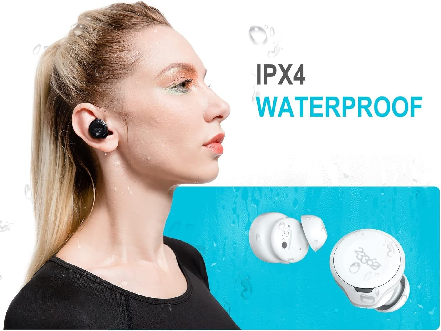 Zen Hybrid Active Noise-Canceling Headphones ANC True Wireless Bluetooth Earbuds, QCC5124 Chipset TWS Earbuds, Stable, Reliable IPX4 Waterproof Bluetooth 5.0 Earphones (Glossy Black)