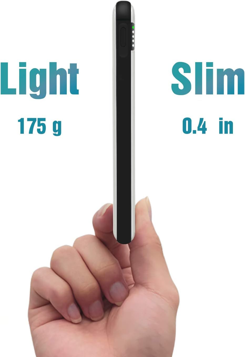 10000Mah Cell Phone External Battery Pack, Ultra Slim Portable Charger Power Bank, PD & QC 3.0 Fast Charging Phone Charger Bank(18W), Compatible with Iphone, Samsung, LG, and More