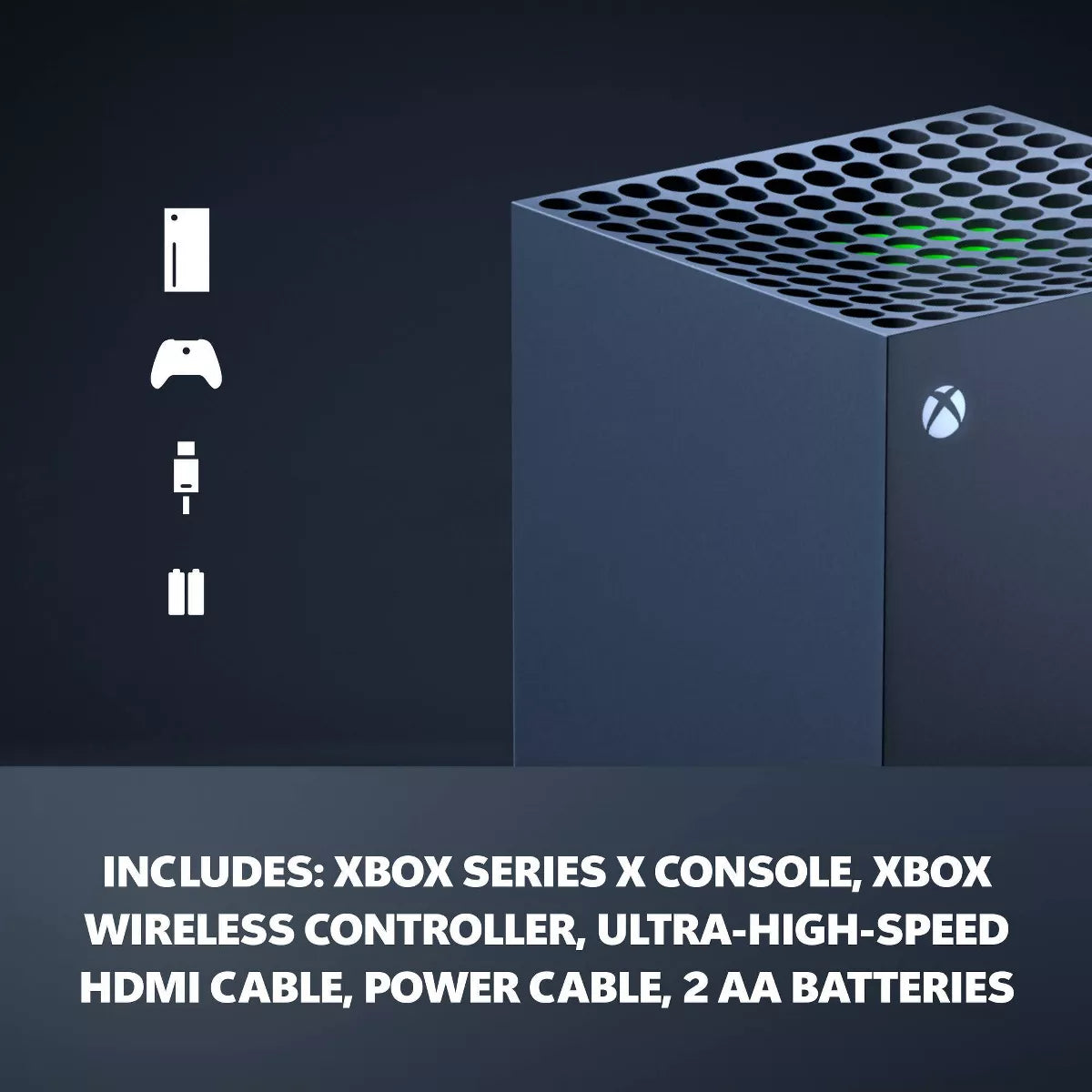 Xbox Series X : Gaming Console, 1TB SSD, Includes Xbox Wireless Controller, 4K Gaming, 120FPS - Carbon Black