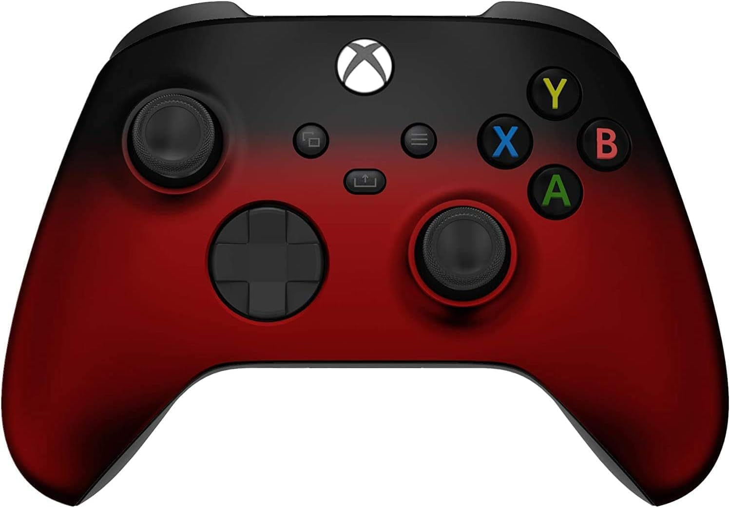 Wireless Controller for Microsoft Xbox Series X/S & Xbox One - Custom Soft Touch Feel - Custom Xbox Series X/S Controller (X/S Red & Black Fade)