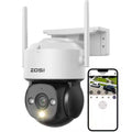 360° PTZ 4MP 2. 5K Wi-Fi Outdoor Wireless Plug in Home Security Camera, AI Person Vehicle Detection, Color Night Vision