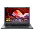 14Inch Laptop Compter, 8GB RAM 256GB ROM Intel 6500Y with 2 Cores, up to 3.4Ghz, with Office 2024 Windows 11 Wifi 5 BT5.0 for Business, Beginners, Student, Dark Gray
