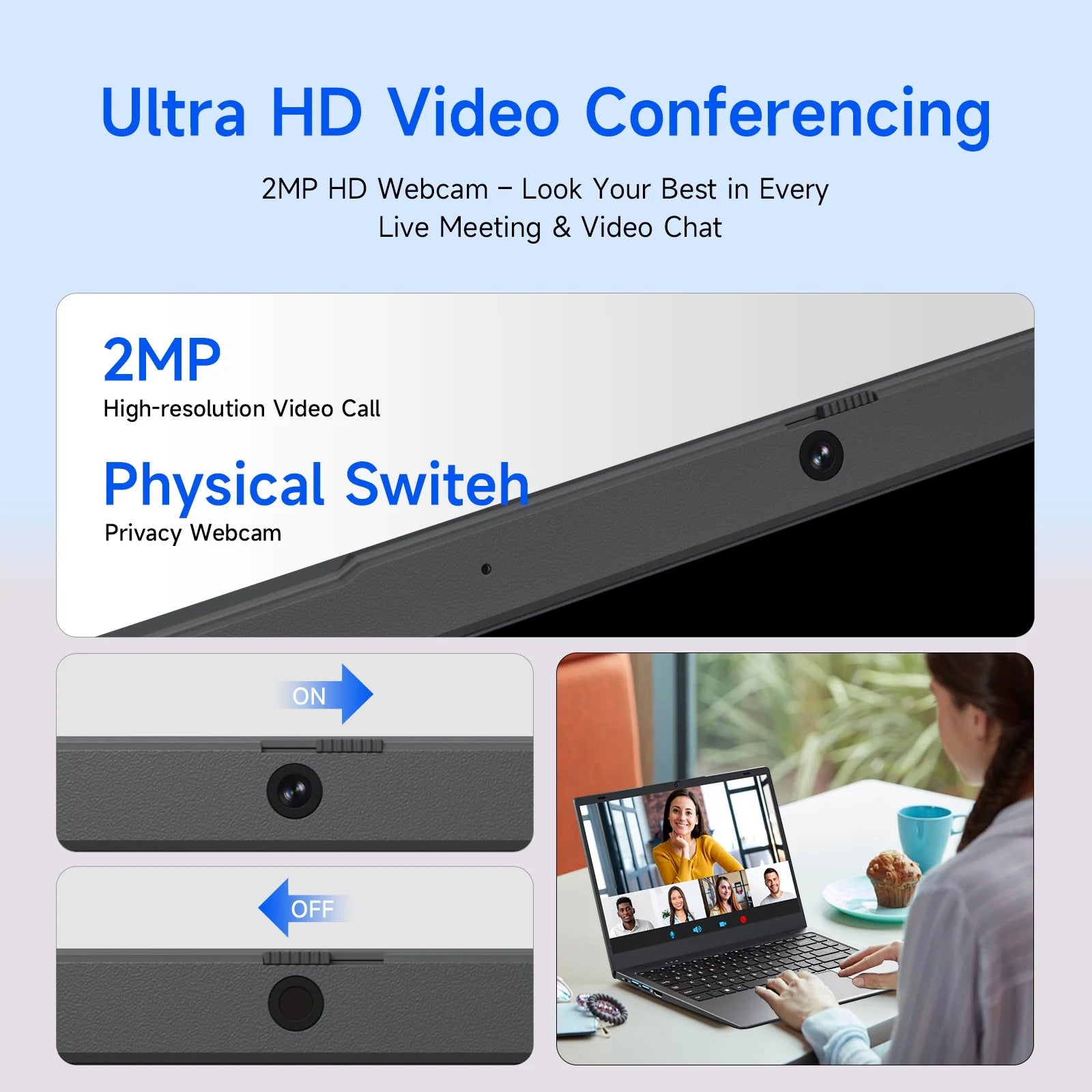 14Inch Laptop Compter, 8GB RAM 256GB ROM Intel 6500Y with 2 Cores, up to 3.4Ghz, with Office 2024 Windows 11 Wifi 5 BT5.0 for Business, Beginners, Student, Dark Gray