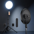 Ring Light with 72" Tripod Stand and Phone Holder, 6500K Full-Screen Selfie Ring Light for Makeup Barber Video Recording, Photography Lighting, Ring Light Tripod for Iphone Phone with Remote