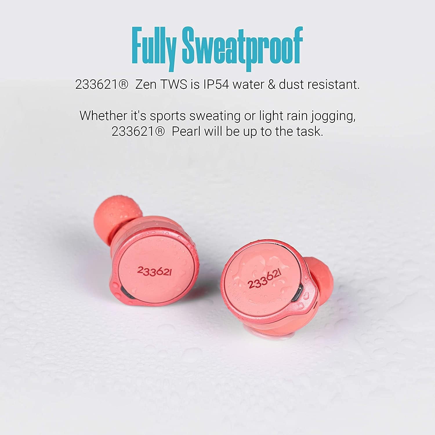 Zen True Wireless Bluetooth Earbuds Hybrid Active Noise-Canceling Headphones Touch Control with Wireless Charging Case Built-In Microphone IPX4 Waterproof Bluetooth 5.0 Earphones (Pink)